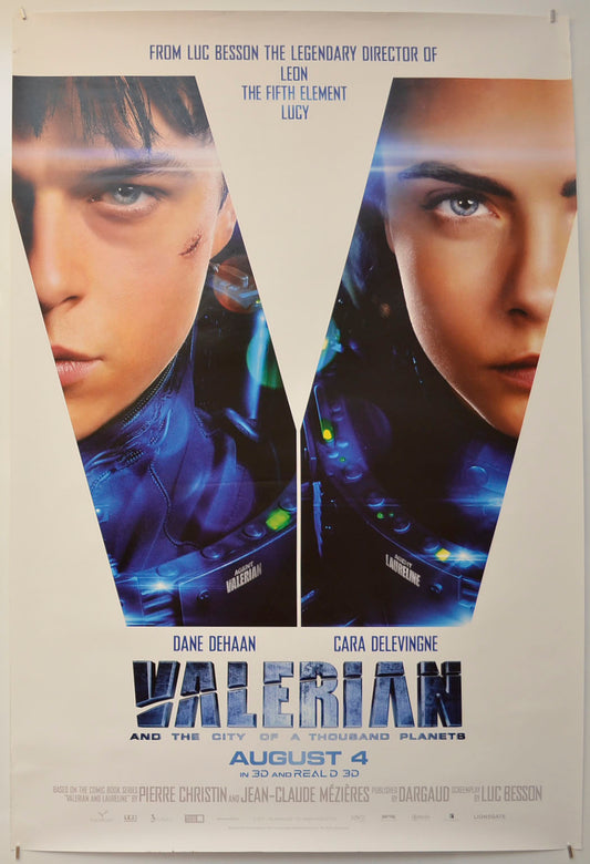 Valerian And The City Of A Thousand Planets (Teaser / Advance Version)  Original One Sheet Poster - Film Poster - Movie Poster