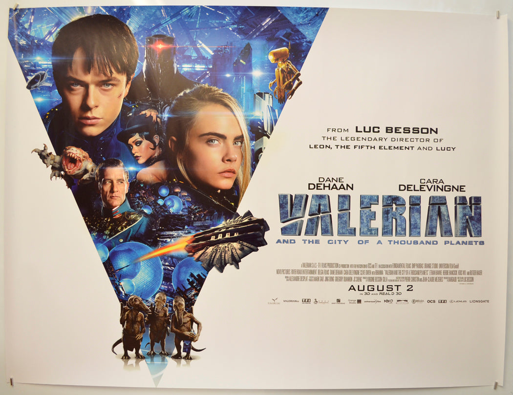 Valerian And The City Of A Thousand Planets Original Quad Poster - Film Poster - Movie Poster