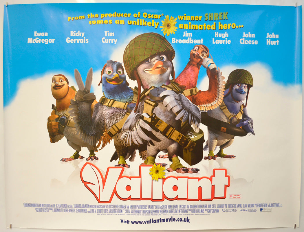 Valiant  Original Quad Poster - Film Poster - Movie Poster