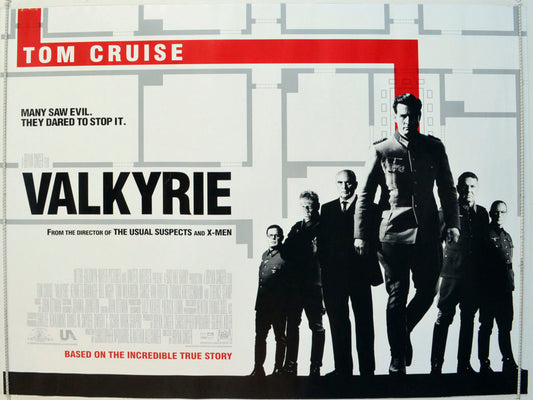 Valkyrie Original British Quad Poster - Film Poster - Movie Poster 