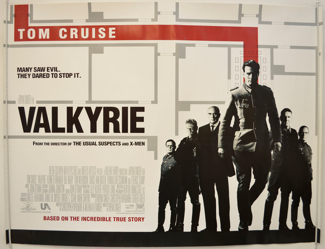 Valkyrie  Original Quad Poster - Film Poster - Movie Poster 