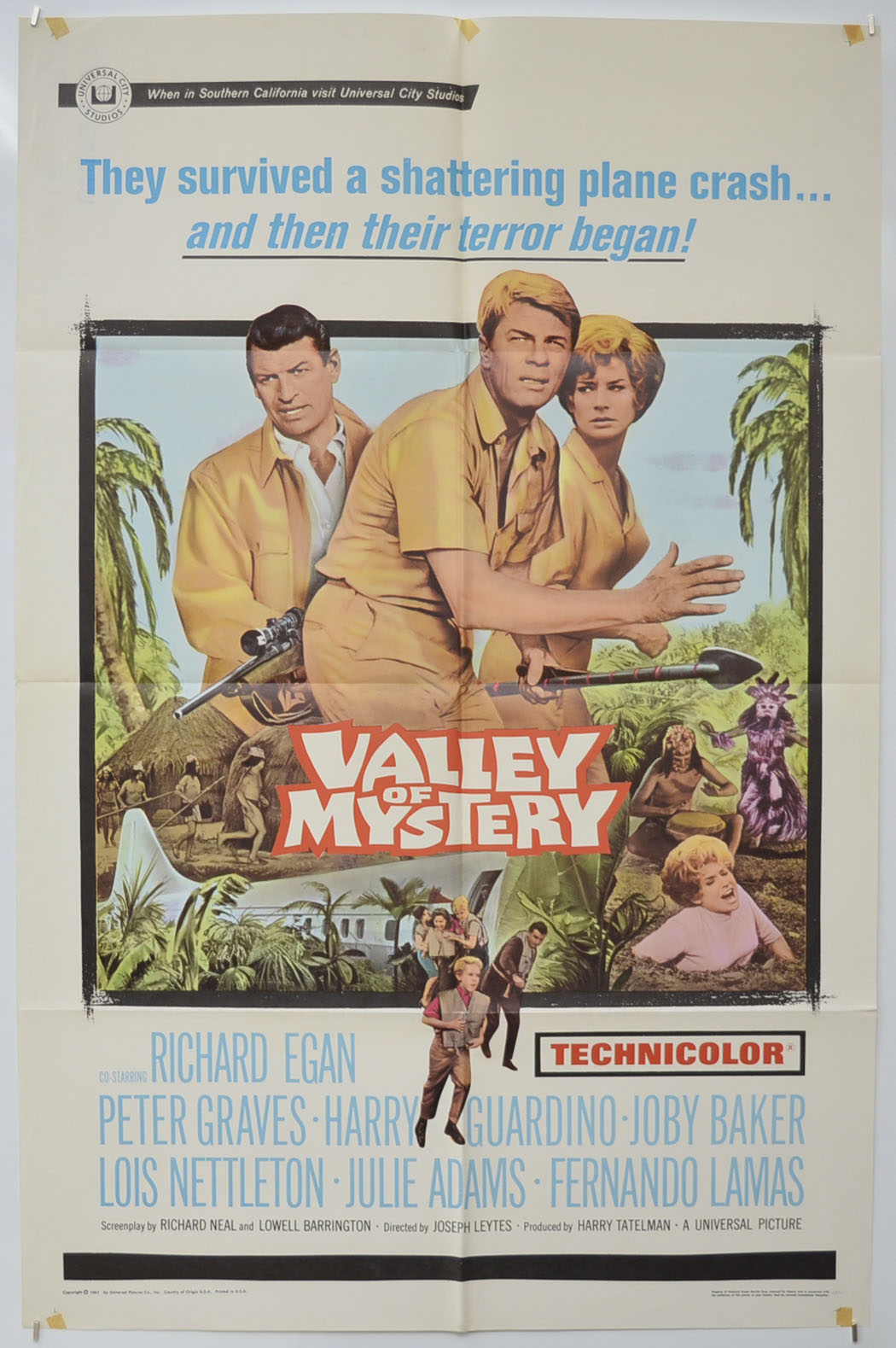 Valley Of Mystery  Original One Sheet Poster - Film Poster - Movie Poster