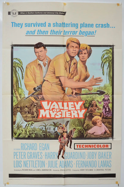 Valley Of Mystery  Original One Sheet Poster - Film Poster - Movie Poster