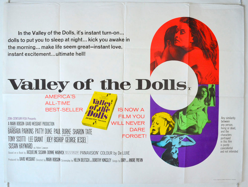 Valley Of The Dolls Original British Quad Poster - Movie Poster