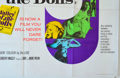 VALLEY OF THE DOLLS (Bottom Right) Cinema Quad Movie Poster 