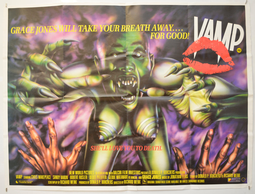 Vamp Original Quad Poster - Film Poster - Movie Poster  