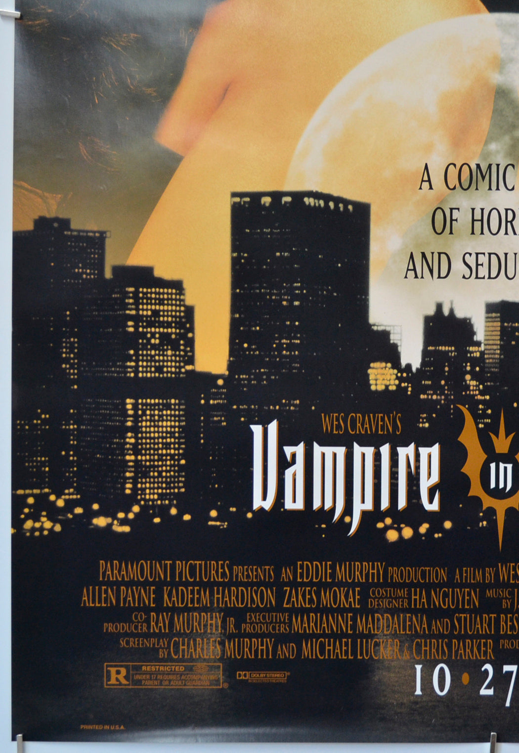 VAMPIRE IN BROOKLYN (Bottom Left) Cinema One Sheet Movie Poster 