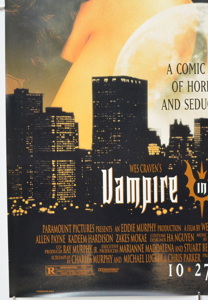 VAMPIRE IN BROOKLYN (Bottom Left) Cinema One Sheet Movie Poster 