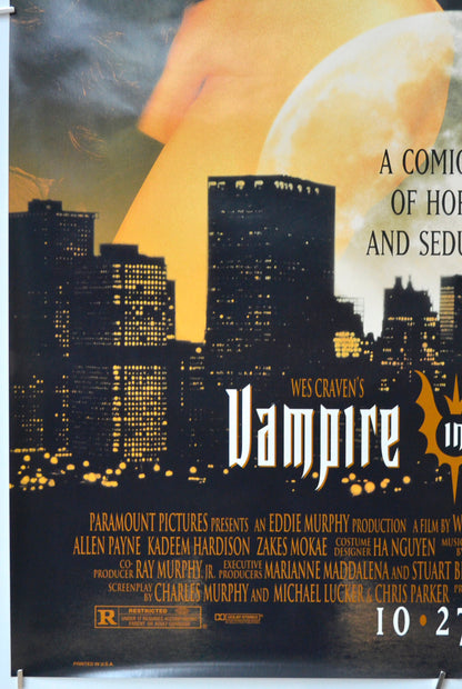 VAMPIRE IN BROOKLYN (Bottom Left) Cinema One Sheet Movie Poster 