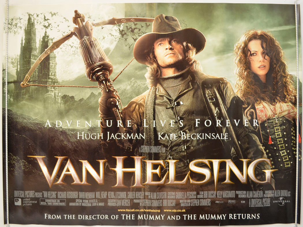 Van Helsing  Original Quad Poster - Film Poster - Movie Poster