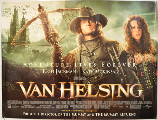 Van Helsing  Original Quad Poster - Film Poster - Movie Poster