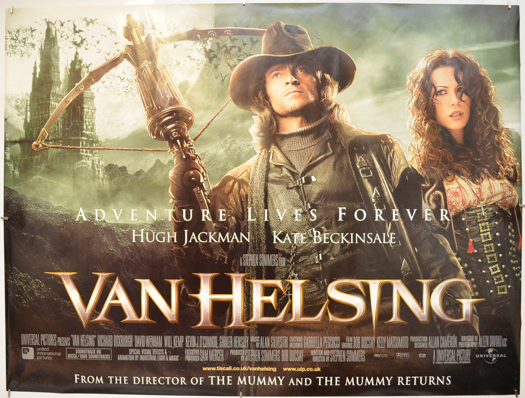 Van Helsing  Original Quad Poster - Film Poster - Movie Poster