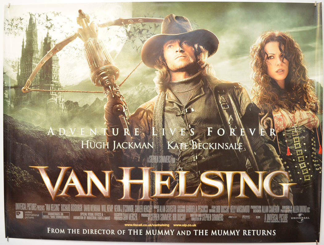 Van Helsing Original Quad Poster - Film Poster - Movie Poster  