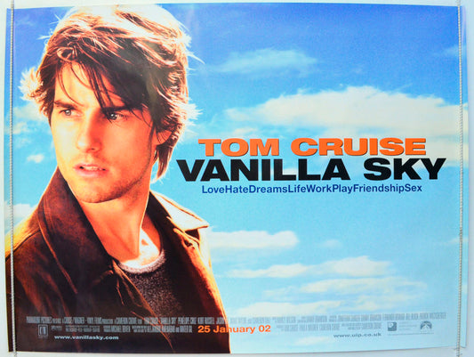 Vanilla Sky Original British Quad Poster - Film Poster - Movie Poster 