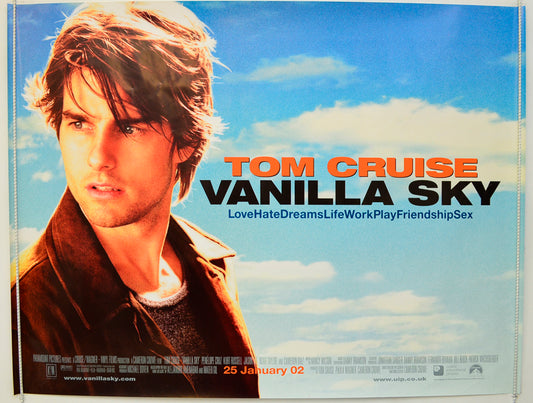 Vanilla Sky Original Quad Poster - Film Poster - Movie Poster  