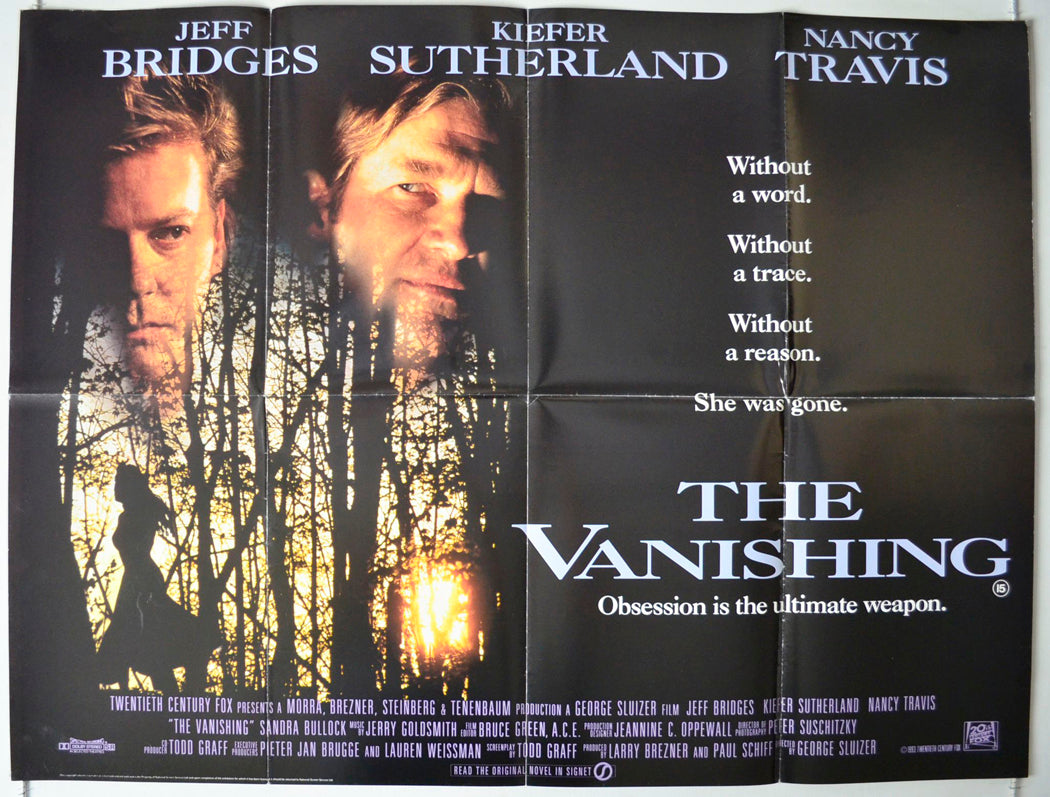 The Vanishing Original British Quad Poster - Movie Poster