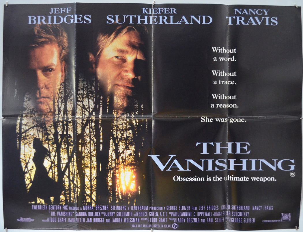 The Vanishing - Original Quad Poster - Film Poster - Movie Poster