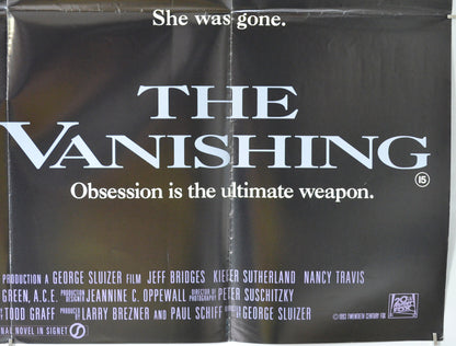 THE VANISHING (Bottom Right) Cinema Quad Movie Poster 