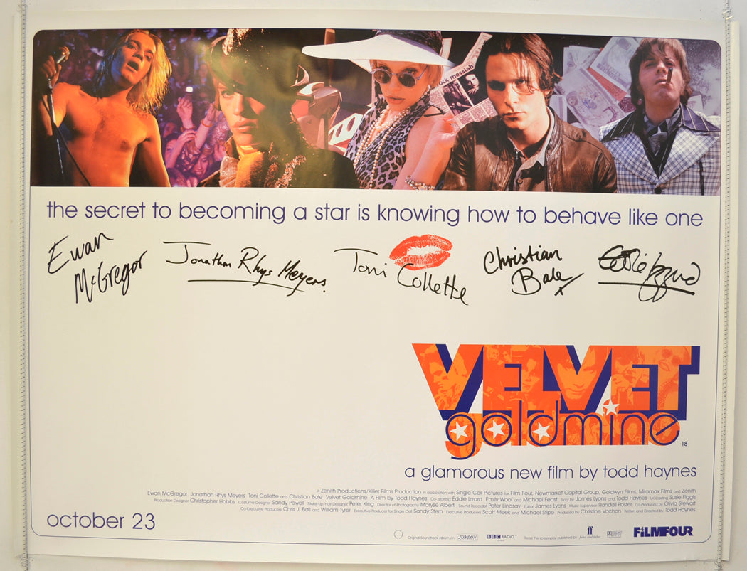 Velvet Goldmine  Original Quad Poster - Film Poster - Movie Poster