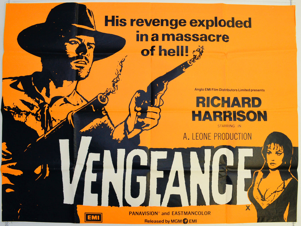 Vengeance  Original British Quad Poster - Film Poster - Movie Poster 