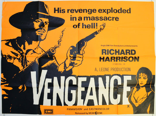 Vengeance  Original British Quad Poster - Film Poster - Movie Poster 