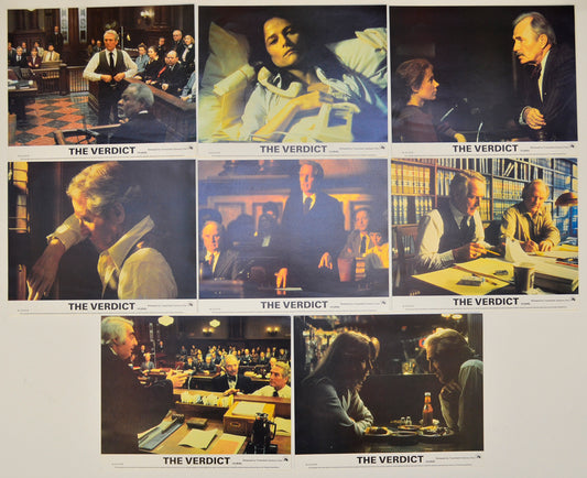 The Verdict Set of 8 Original Lobby Cards / Colour Front Of House Stills 