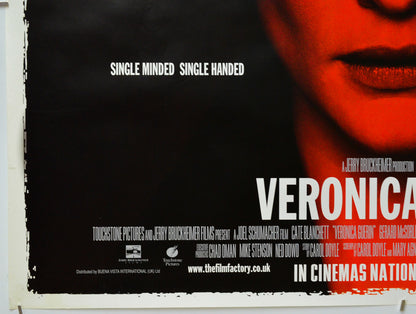Veronica Guerin (Bottom Left) Cinema Quad Movie Poster 