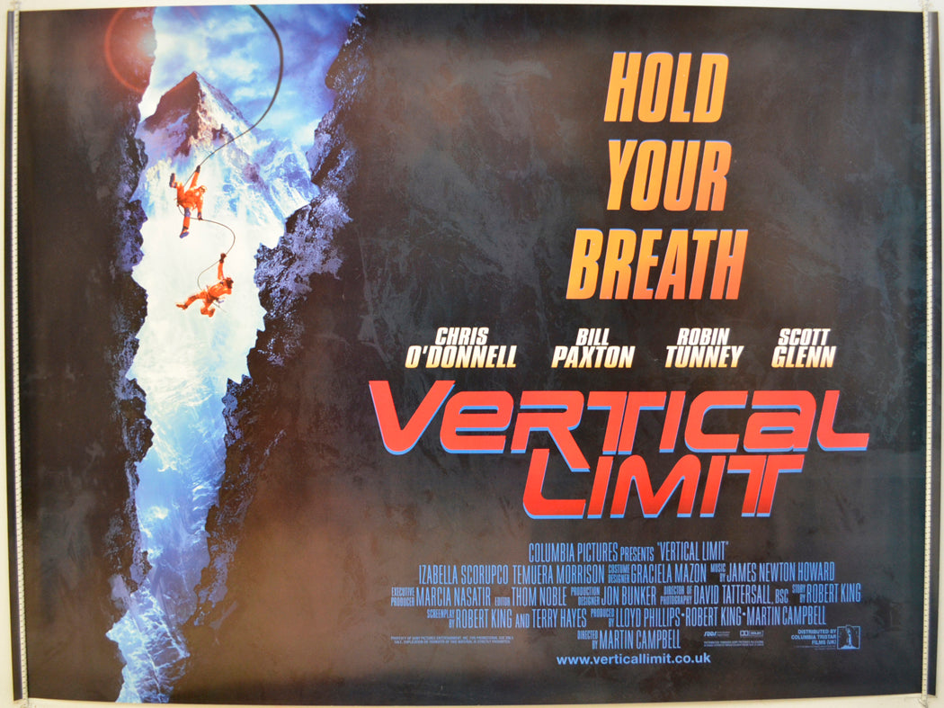 Vertical Limit  Original Quad Poster - Film Poster - Movie Poster 