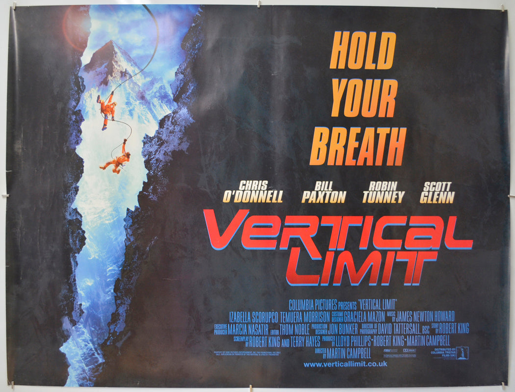 Vertical Limit Original Quad Poster - Film Poster - Movie Poster