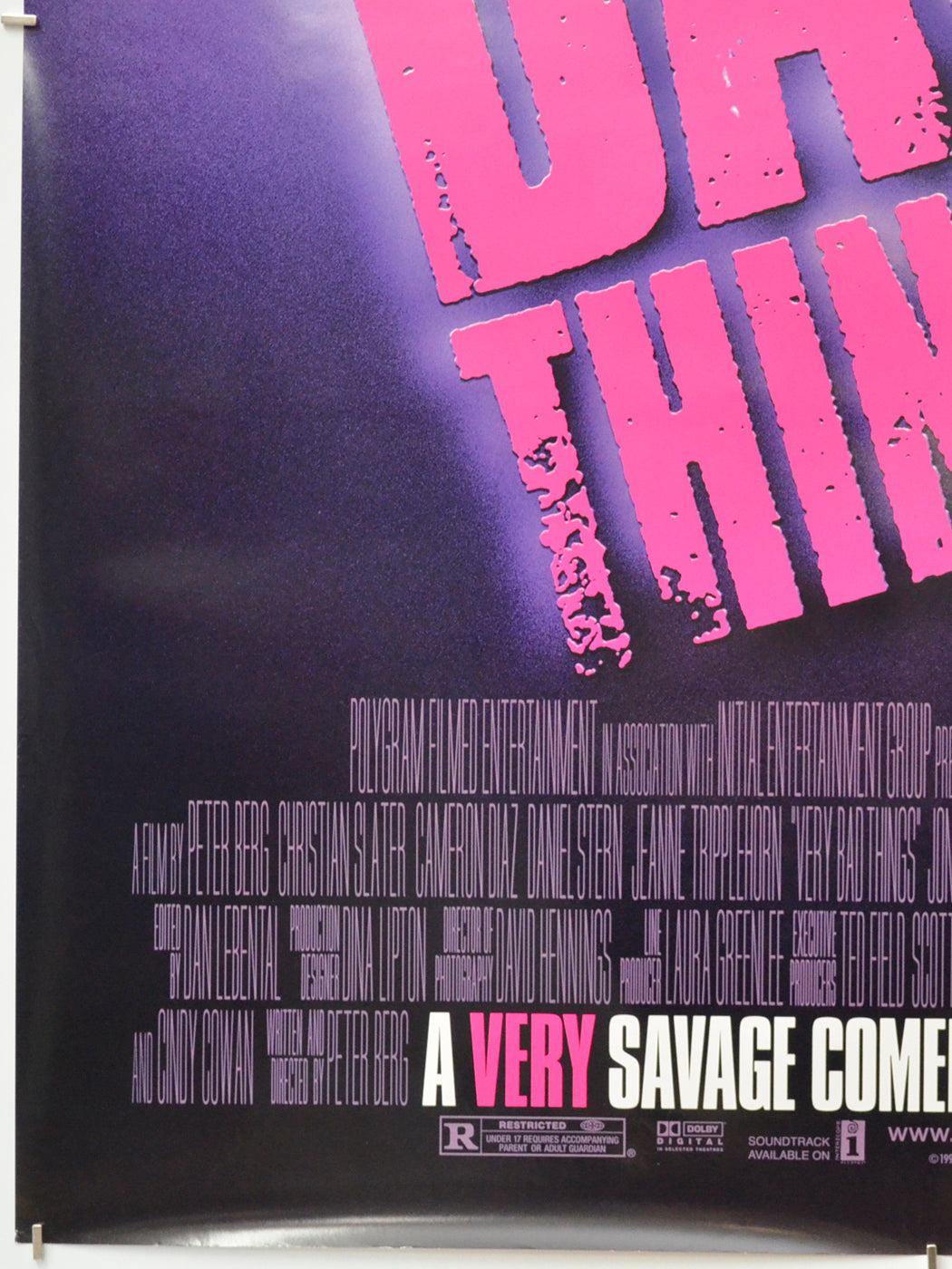 VERY BAD THINGS (Bottom Left) Cinema One Sheet Movie Poster 