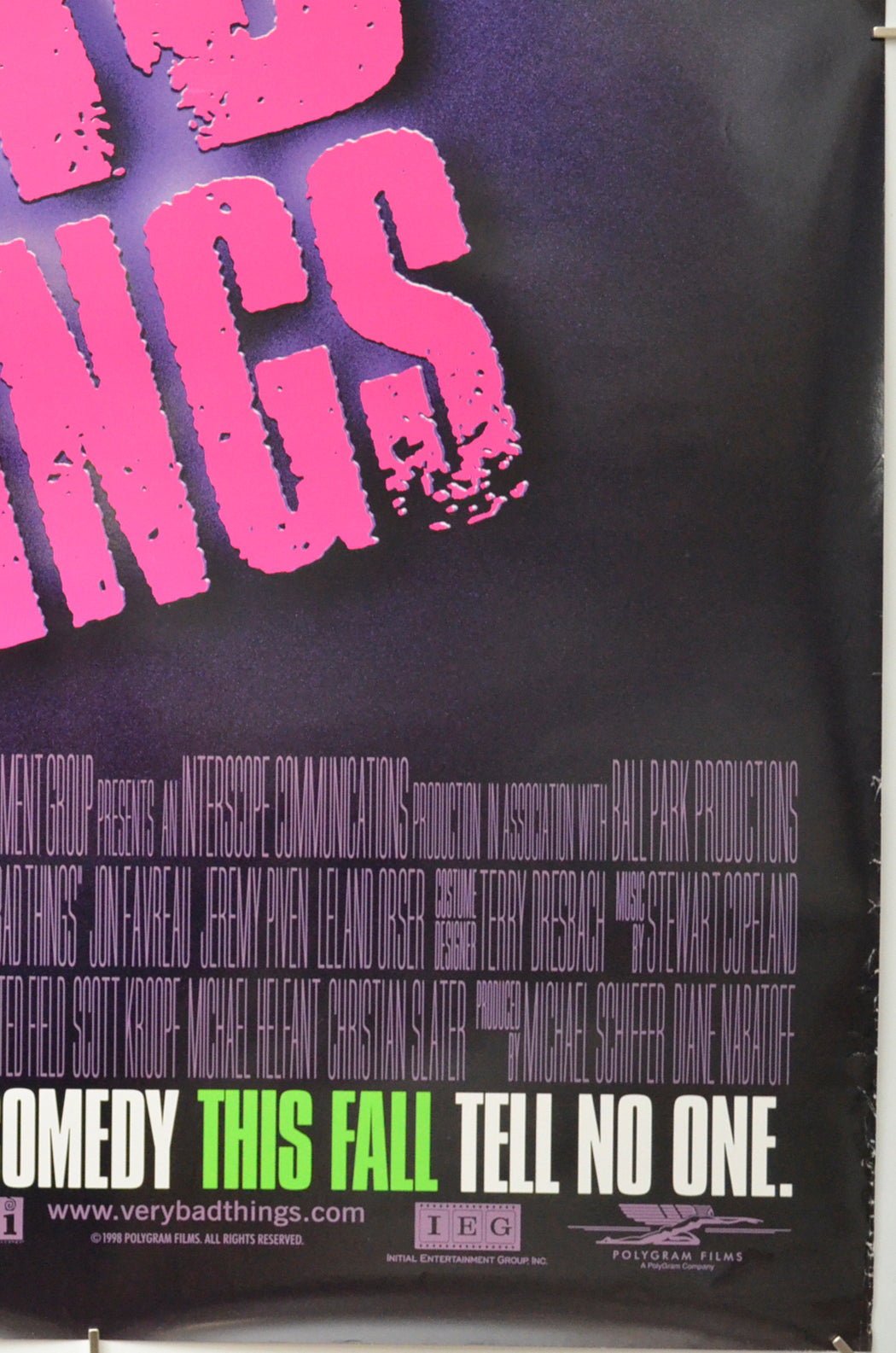 VERY BAD THINGS (Bottom Right) Cinema One Sheet Movie Poster 