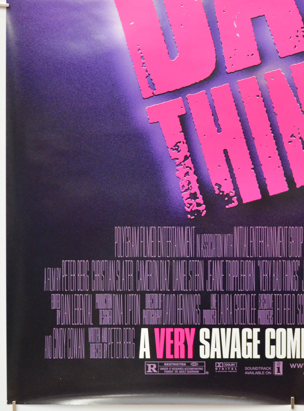 VERY BAD THINGS (Bottom Left) Cinema One Sheet Movie Poster 