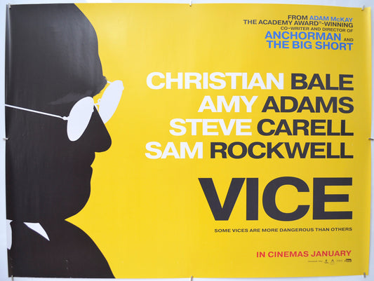 Vice (Teaser / Advance Version) Original Quad Poster - Film Poster - Movie Poster  