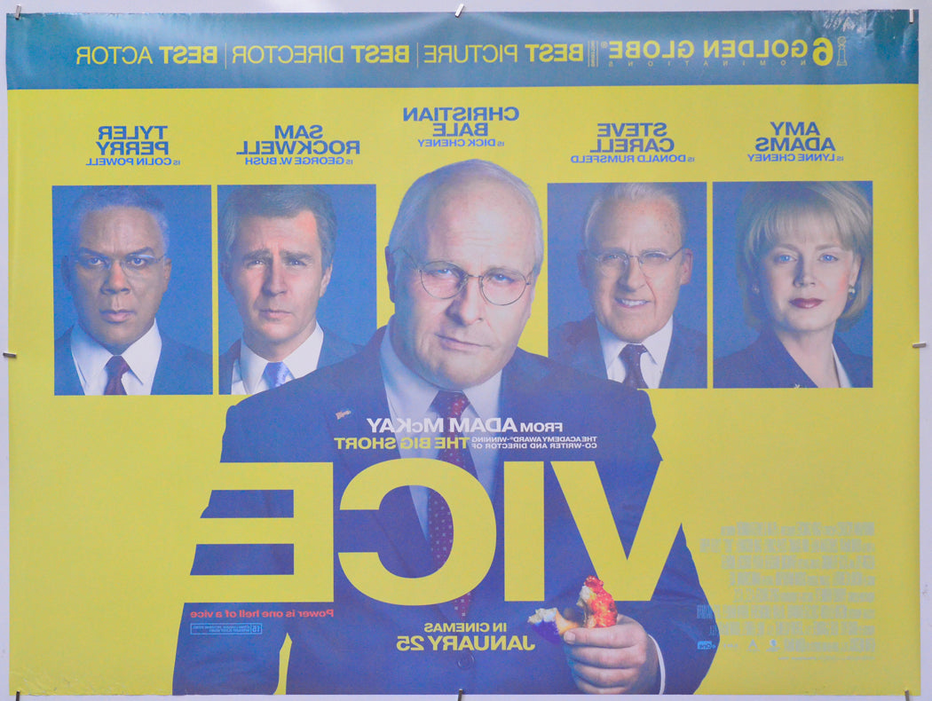 Vice (Back) Cinema Quad Movie Poster 