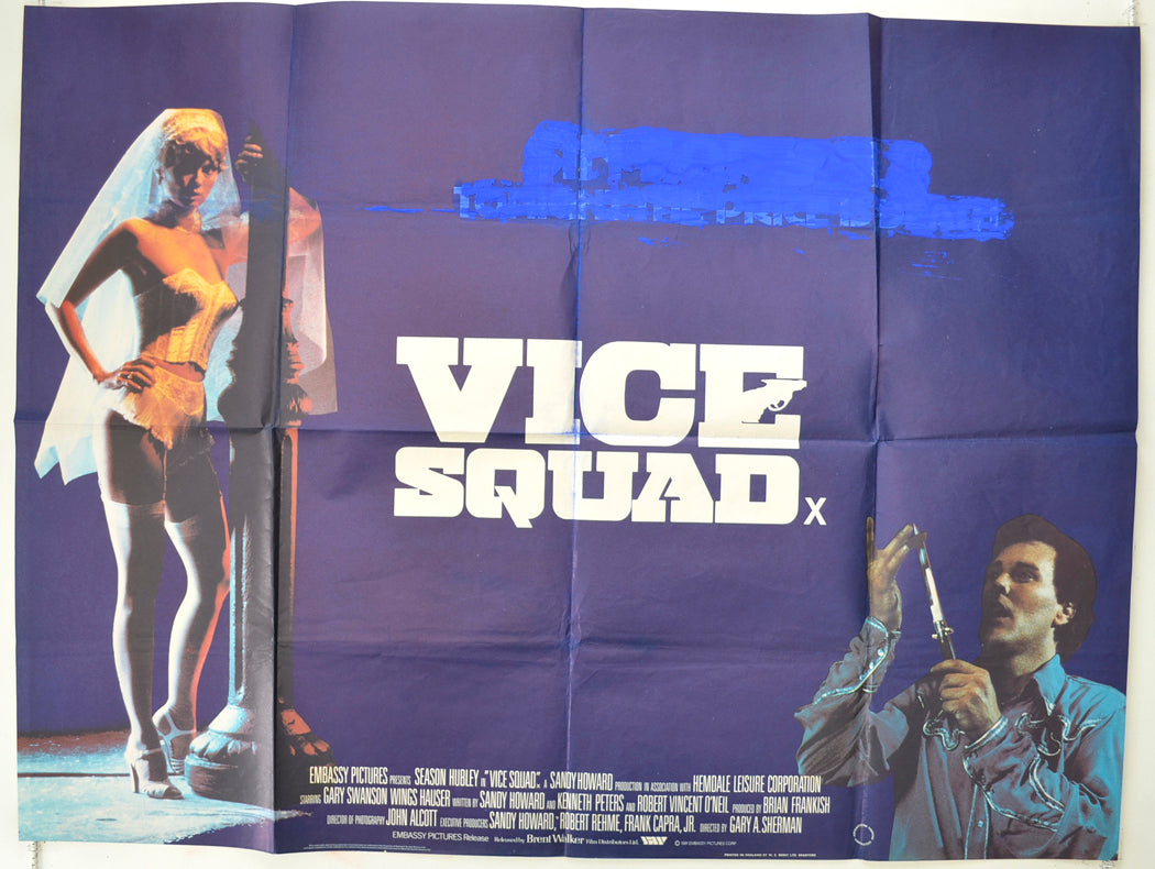 Vice Squad Original Quad Poster - Film Poster - Movie Poster  