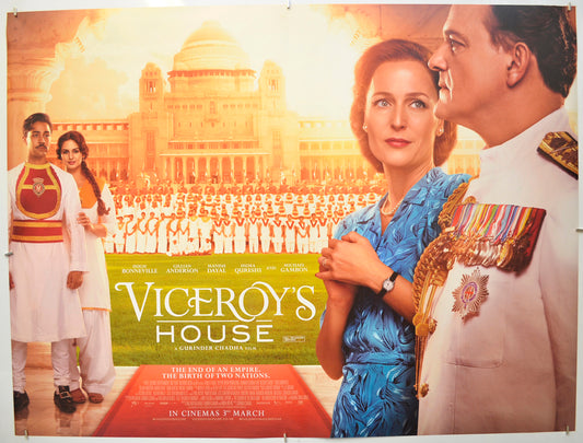 Viceroy's House Original Quad Poster - Film Poster - Movie Poster