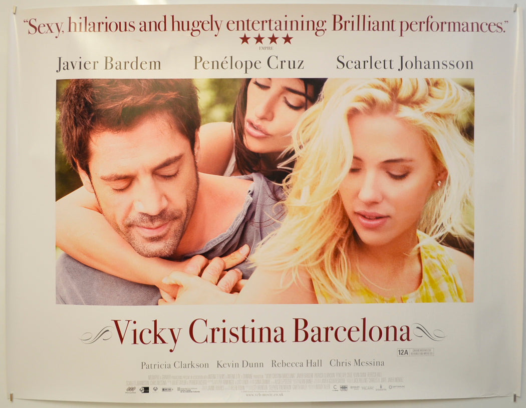 Vicky Cristina Barcelona  Original Quad Poster - Film Poster - Movie Poster