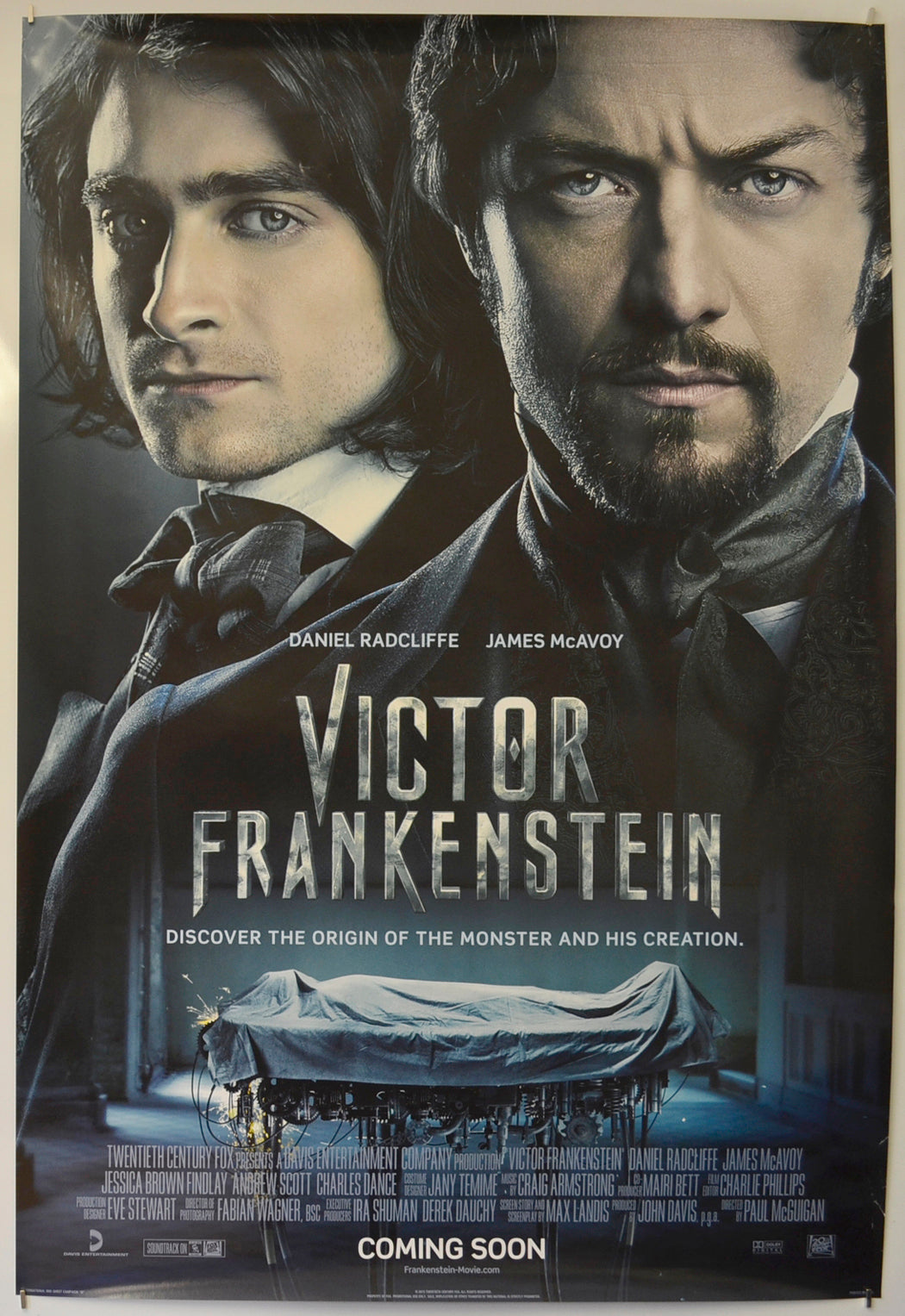 Victor Frankenstein  (Teaser / Advance Version)   Original One Sheet Poster - Film Poster - Movie Poster