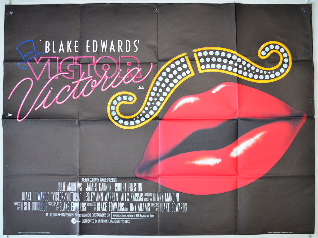 Victor Victoria Original British Quad Poster - Movie Poster