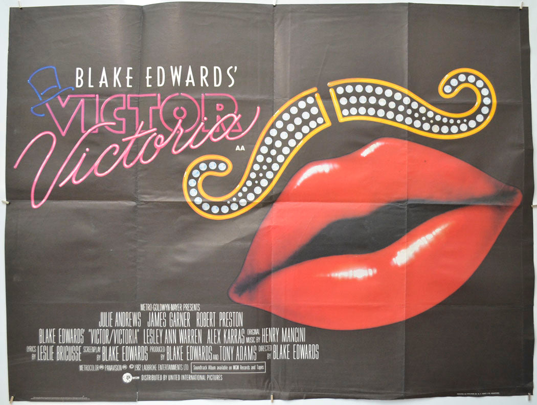 Victor Victoria Original Quad Poster - Film Poster - Movie Poster