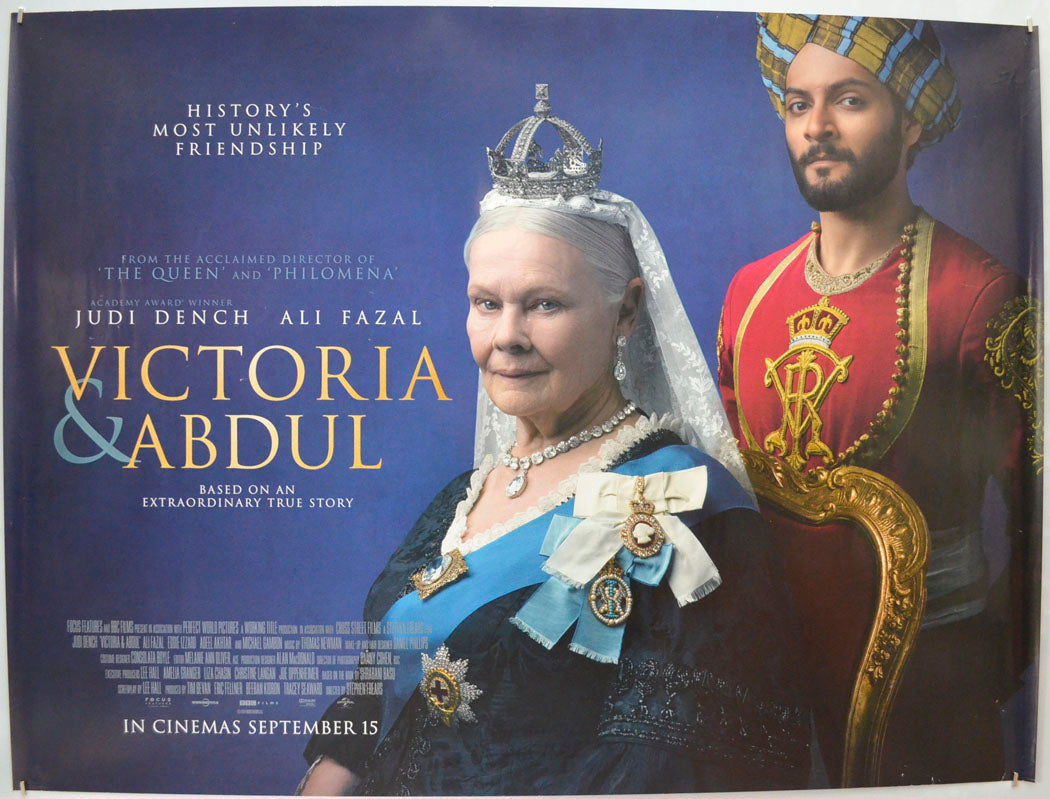 Victoria And Abdul  Original Quad Poster - Film Poster - Movie Poster