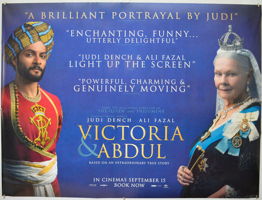 Victoria And Abdul Original Quad Poster - Film Poster - Movie Poster