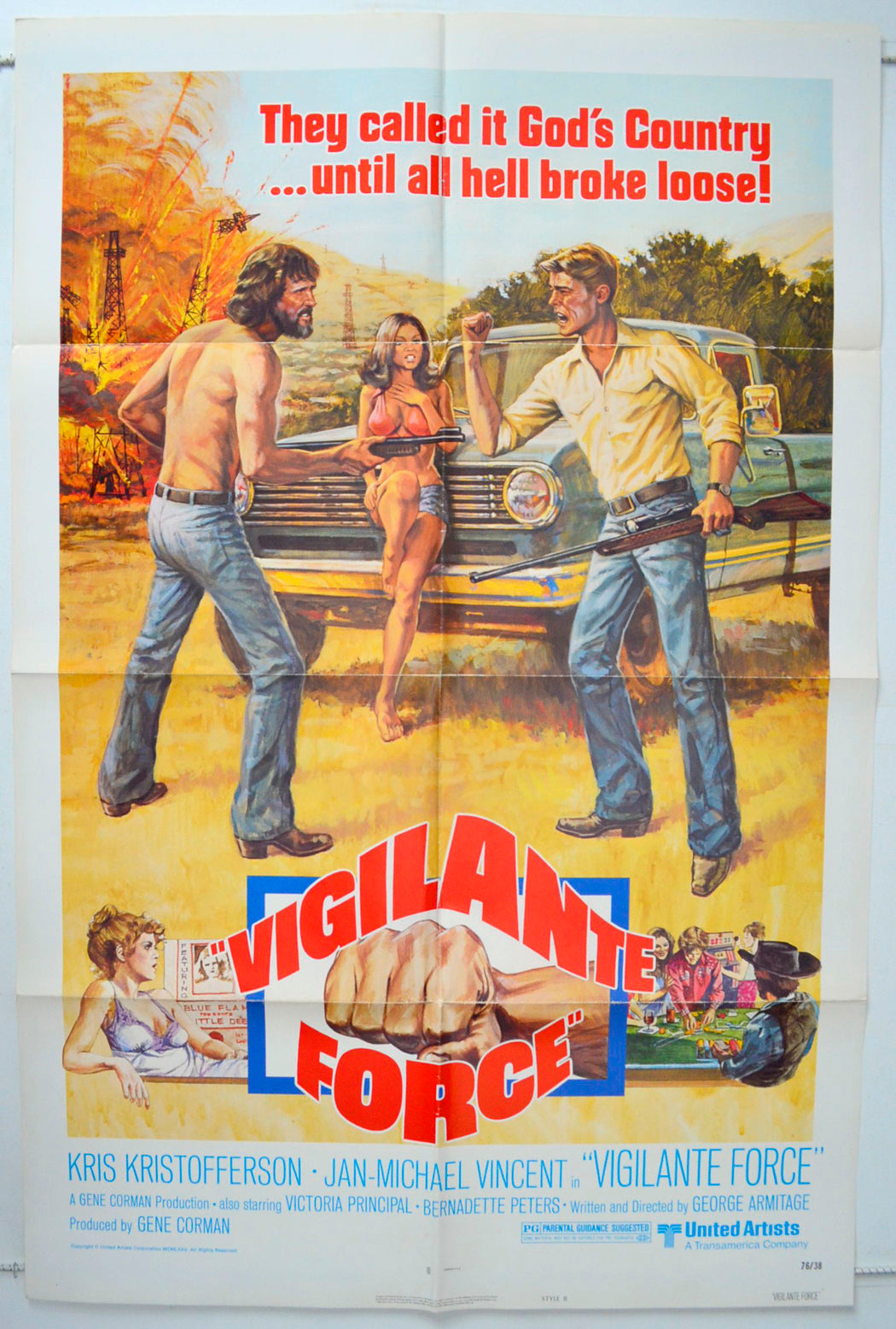 Vigilante Force Original One Sheet Poster - Movie Poster