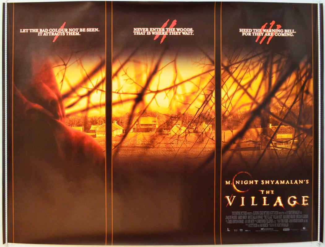 The Village  Original British Quad Poster - Film Poster - Movie Poster 