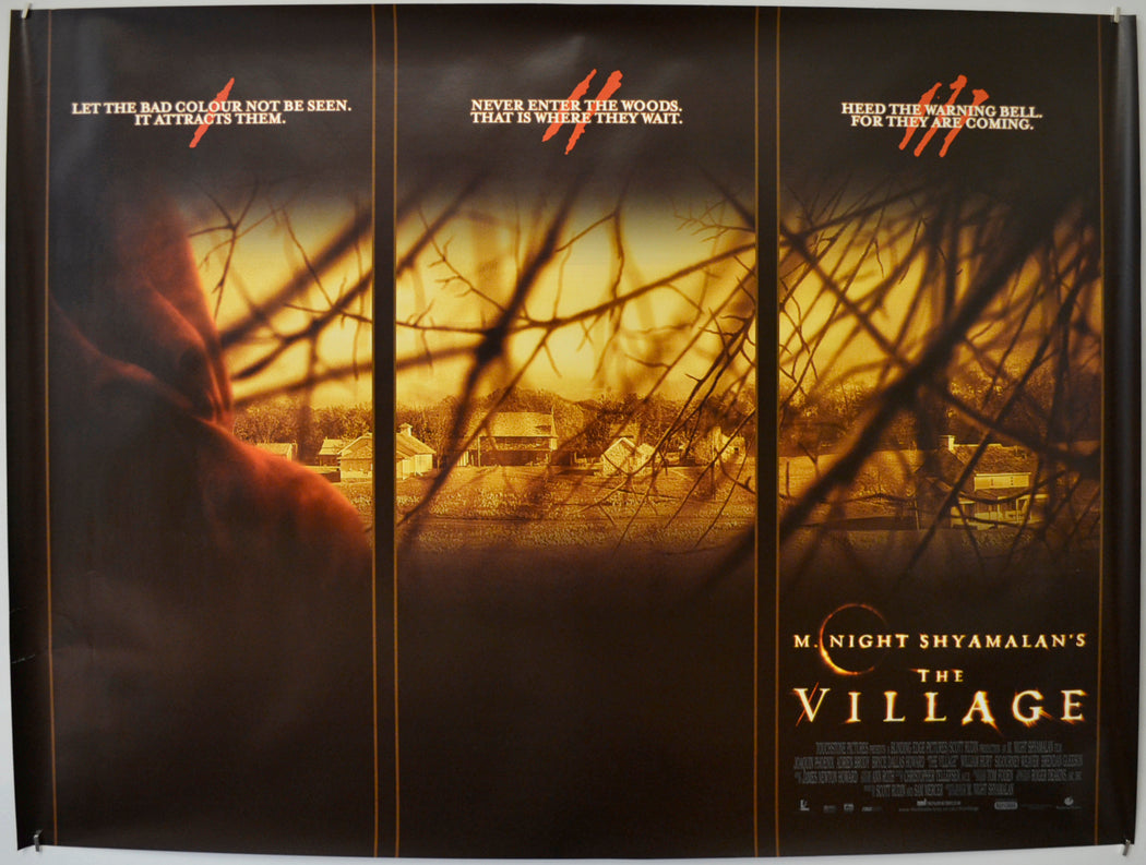 The Village  Original Quad Poster - Film Poster - Movie Poster