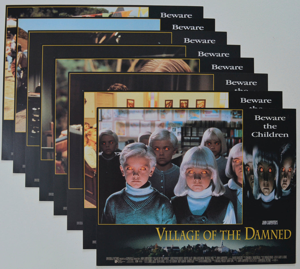 VILLAGE OF THE DAMNED (Full View) Cinema Set of Lobby Cards  