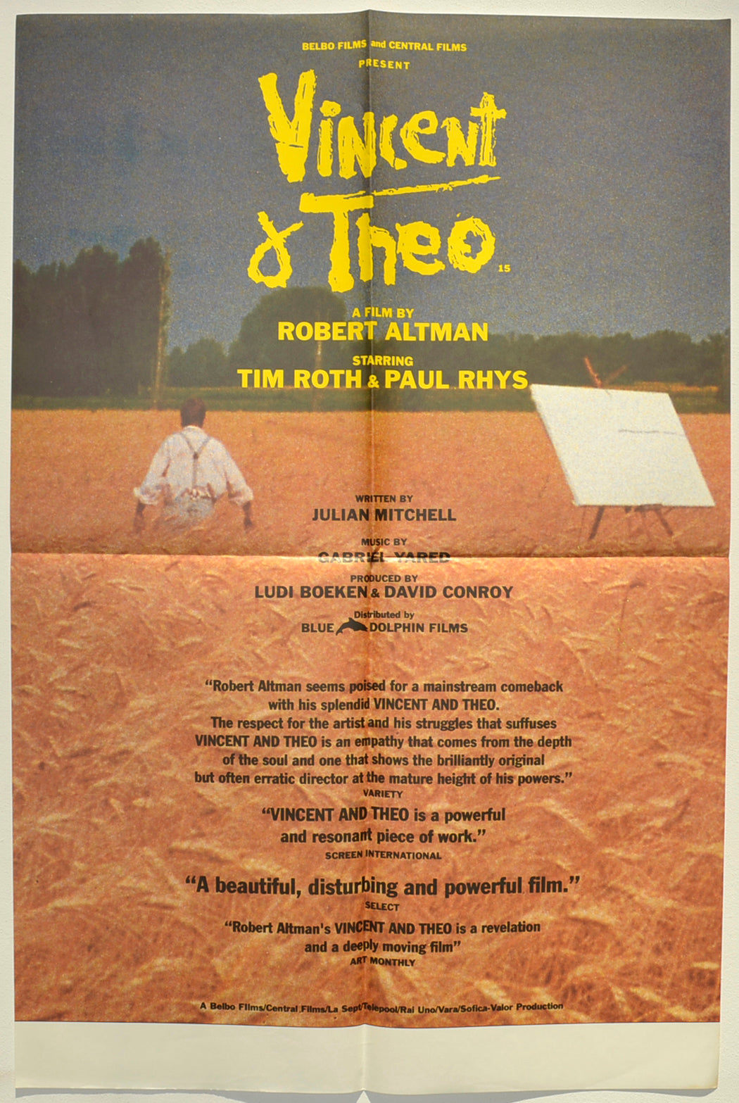 Vincent And Theo  Original Double Crown Poster - Film Poster - Movie Poster 