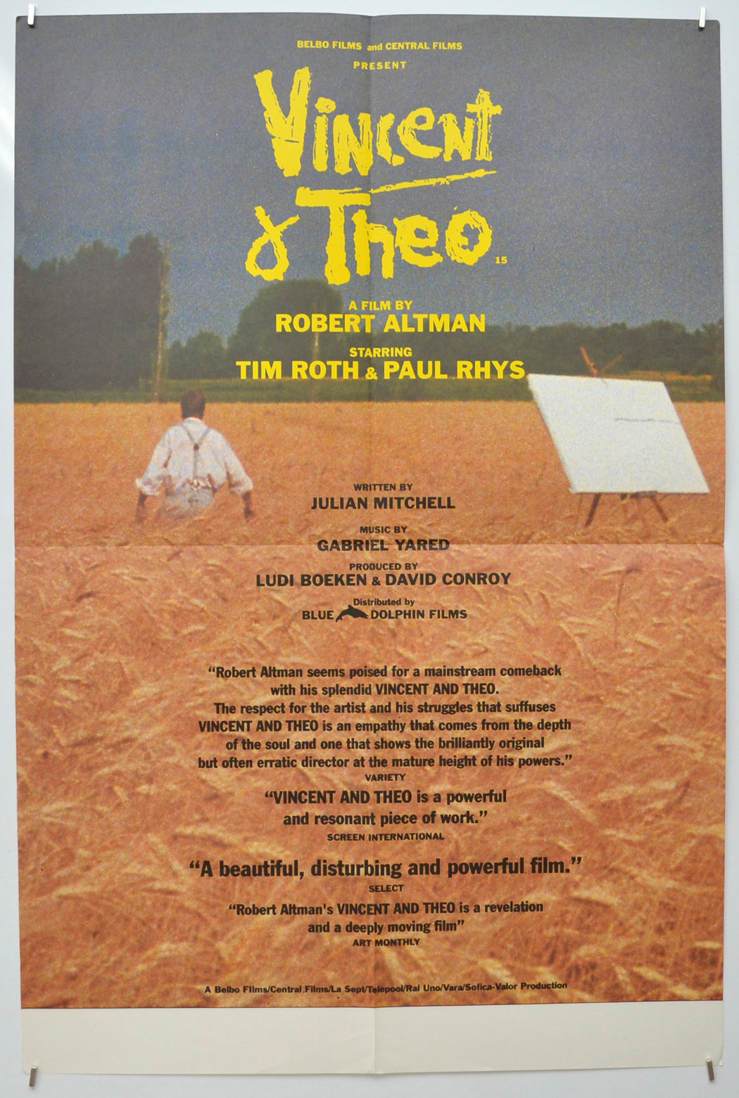 Vincent And Theo  Original Double Crown Poster - Film Poster - Movie Poster