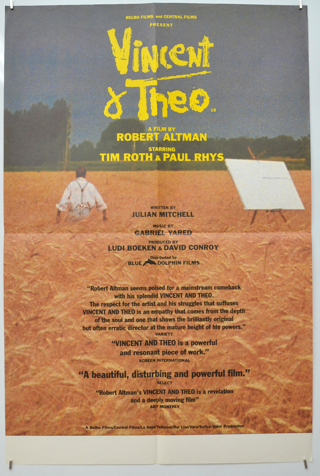 Vincent And Theo  Original Double Crown Poster - Film Poster - Movie Poster