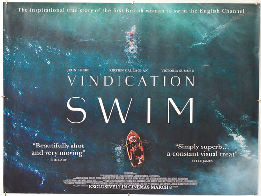 Vindication Swim - Original Quad Poster - Film Poster - Movie Poster